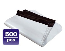 14.5X19 M7-500pcs WHITE POLY MAILERS SHIPPING ENVELOPES PLASTIC BAGS 500#M7 picture