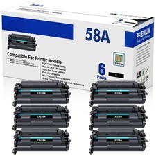 6PK 58A With Chip Toner for HP CF258A LaserJet Pro M304 M304n M304dn M430 M404dw picture