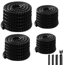 Innconee 4 Pcs Spiral Wrap Cable Protector, Safe 1/4
