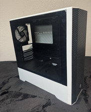Skytech Gaming Chronos ATX Mid Tower Case White/Black Steel Glass USB Audio picture