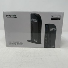 New Plugable UD-ULTCDL 100W USB-C Triple Display Docking Station Black picture
