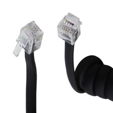 Generic 2FT Black Coiled Handset Cord picture