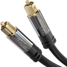 KabelDirekt TOSLINK – Optical Audio Cable – 6ft – Fiber Optic Cord, 6 ft picture