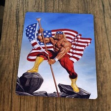 USA Flag All American Hulk Hogan Mouse Pad picture