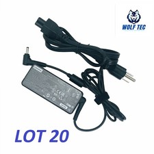 LOT 20 Lenovo 45W 4.0x1.7mm Small Black Tip AC Power Adapter Charger Genuine picture