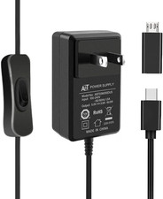 GeeekPi 18W 5V 3.6A Power Supply for Raspberry Pi 4+, Type C w/ ON/Off Switch picture