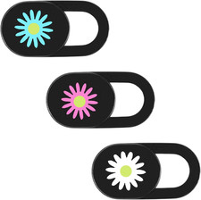 3 Pcs Cute Laptop Webcam Cover Slide Flower Privacy Protector for PC Phone picture