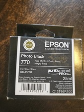 New Genuine Epson 770 Photo Black Ink Cartridges Bag SureColor P700  picture