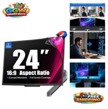 Magnetic Privacy Screen for 24 Inch Monitor 2 Pack Anti Glare Blue Light Filter picture