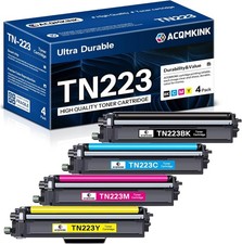 TN223 TN-223BK/C/M/Y Toner Cartridge 4-Pack Replacement for Brother HL-L3290CDW picture