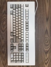 VINTAGE AT KEYBOARD WITH BLACK SPACE INVADER SWITCHES NMB HI-TEK 725 RT8255C+ picture