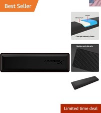 Black Cooling Gel Wrist Rest - Durable Memory Foam & Anti-Slip Base for Comfort picture