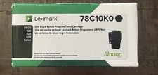 78C10K0 New Genuine Lexmark Black Toner Cartridge for CS/CX 420 520 620 series picture