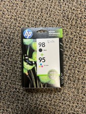 Genuine HP 98 Black & HP 95 Tri-color Ink Combo Pack Sealed Expired 05/2015 picture