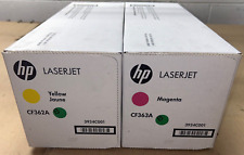 Set of Genuine HP LaserJet CF362A Yellow + CF363A Magenta 508A Toners M552/M553 picture