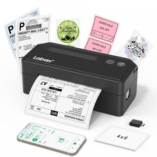 Labeer Bluetooth Thermal Shipping Label Printer, Wireless 4x6 Printer Black picture