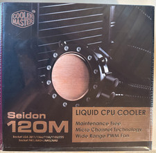 Cooler Master Seidon 120mm AIO Liquid Water CPU Cooler 120mm Radiator & Fan NEW picture