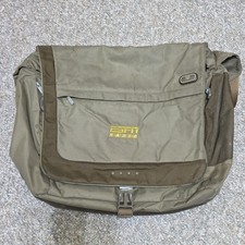 Vintage TUMI Tech Messenger Bag ESPN Radio Promo Laptop Shoulder Bag Khaki Brown picture