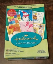 NOS Hallmark Card Studio 2007 For Windows 98/Me/2000/XP/Vista Never Opened picture