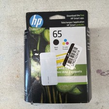 HP 65 - T0A36AN Black And Tri Color Ink Cartridge Genuine OEM NEW 2027 picture