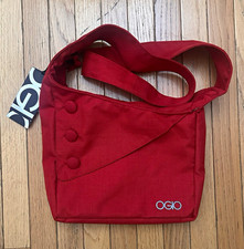 OGIO Brooklyn Tablet Purse Red Crossbody Messenger Bag NWT 114007 Padded Lined picture