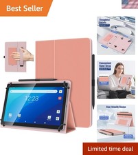 Elegant Puff Pink Case for 10.1 Inch Android Tablet - Lightweight & Functional picture