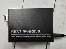Networx (generic) Fiber/T Transceiver w/SFP and power cube picture