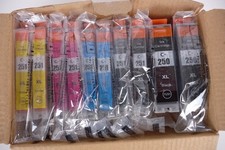 Canon Compatible CLI-251 PGI-250 XL Ink Cartridge 10 Pack Black & Color Open Box picture