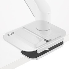 White Adjustable Reinforcement Plate Bracket Mount For Fragile Tabletop Clamp picture