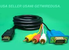 usa seller. HDMI TO RCA VGA MONITOR ADAPTER CABLE COMPUTER TV VIDEO CONNECTOR picture