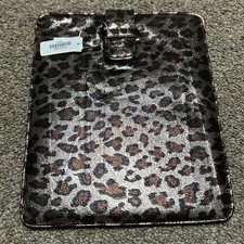 NEW iPad Soft Case Cover Pouch Metallic Gold Leopard Print 8.5”x10” picture