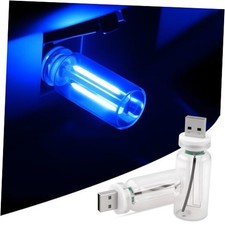 2 PCS Car USB Lights, Plug-in Retro Car Atmosphere Lamp with Touch blue picture