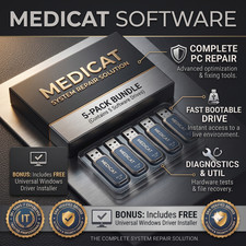 🔥MediCat PC Repair Recovery Toolkit🔥5 Pack: USB or DVD🔥System Rescue Bootable picture