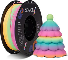 3D Printer Matte Multicolored Gradient Rainbow PLA 1Kg, Matte Guava picture