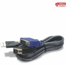 TRENDnet USB VGA KVM Cable,15 Feet, TK-CU15, Connect with TRENDnet KVM Switches, picture