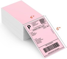 4x6 Pink Thermal Shipping Labels - 500 Sheets for Safe & Clear Printing picture