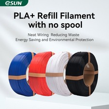 eSUN 10 Rolls PLA+ 1.75mm 3D Printer Filaments Refill for 3D Printer W/ 1 Spool picture