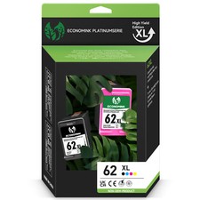 #62XL Black Color Ink Cartridges Pack For HP 62 Envy 5660 7640 OfficeJet 5740 picture