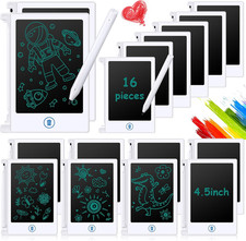 16 Pack 4.5 Inch Mini LCD Writing Tablet, Electronic Erasable Doodle Board picture