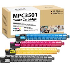 MP C3501 MP C3001 Toner Cartridge with New Chip 841578 841421 841422 841423 picture