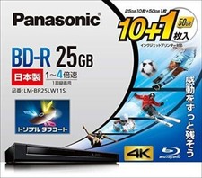 Panasonic LM-BR25LW11S 4X Blu-ray Disc BD-R 25GB (10p) + 50GB (1p) Made in Japan picture