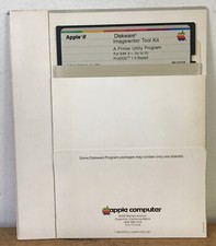Vtg 1982 1984 Apple IIe Diskware Imagewriter Tool Kit Software Floppy Disk picture