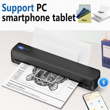 NEW！A4 Portable Wireless Inkless Thermal Printer Bluetooth Mobile Printer picture