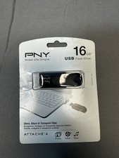 PNY Attaché 4 16GB USB 2.0 Flash Drive Memory Stick - New in Sealed Package picture