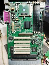 VINTAGE MOTHERBOARD QDI ADVANCE 9 + PENTIUM III 1000 MHZ + 256MB WORKING GREAT picture