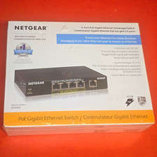 NETGEAR GS305P 5-Port PoE Gigabit Ethernet Unmanaged Switch 55.5W Wall picture