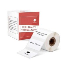 40mm White Square Sticker Label Adhesive Tag Paper for Phomemo M110/M200 Printer picture