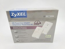 ZYXEL PLA5456 1800MBPS POWERLINE ETHERNET ADAPTER PASS-THRU 2-PORT GIGABIT SET 2 picture