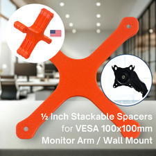 TLG VESA Mount 1/2 Inch SPACER Bracket Kit For 100x100mm VESA 4mm M4 Screw Shim picture