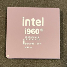 NOS NEW Intel i960 A80960CA25 CPU - 1 CPU - Gold Recovery/Collection picture